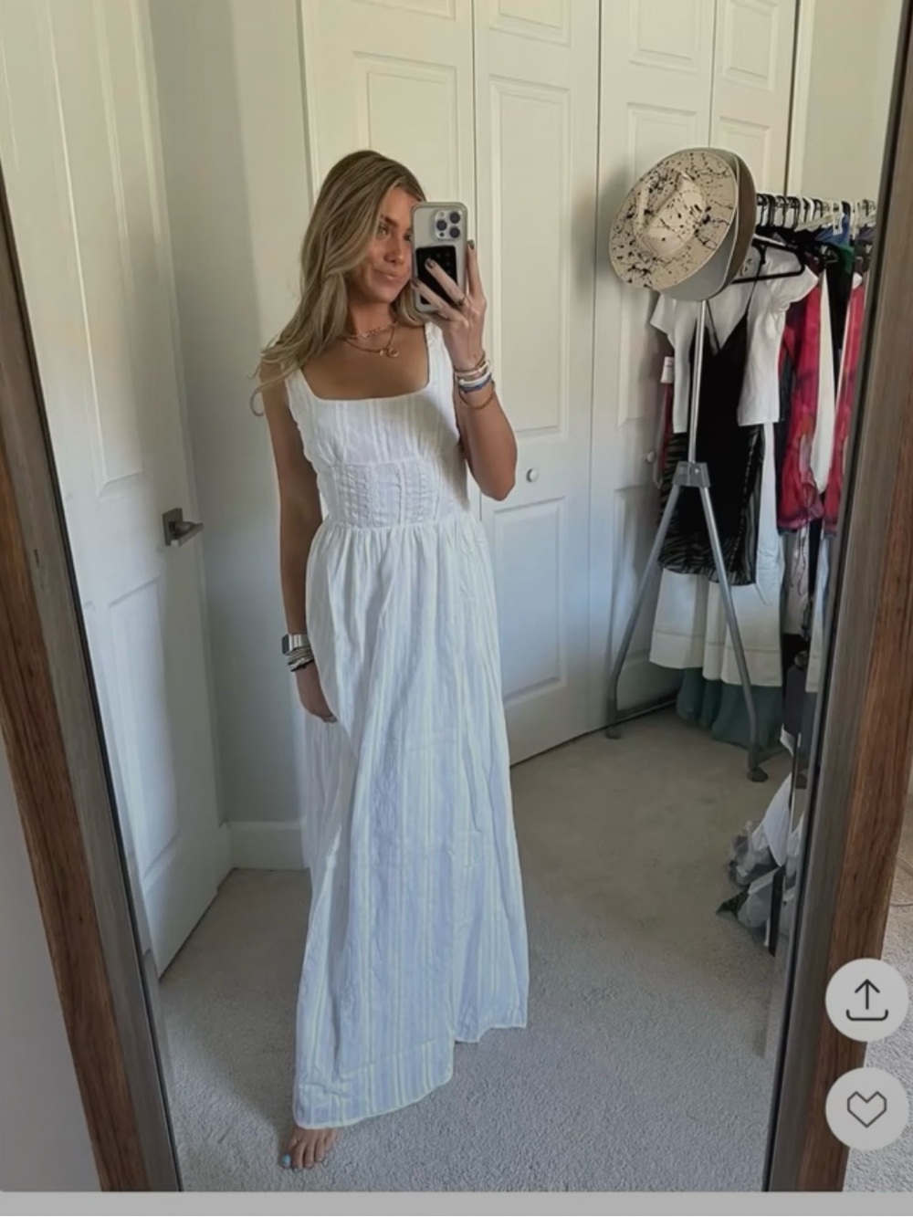 Princess Polly White Maxi Dress family photos